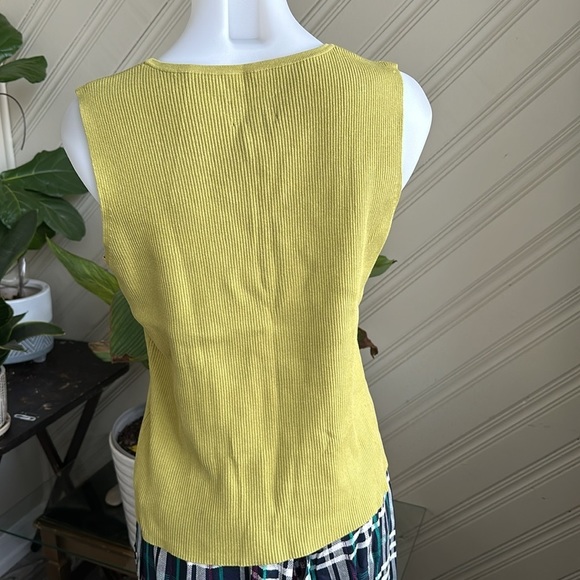 Vintage Sleeveless Ribbed Tank Size Large Silk - Picture 7 of 12